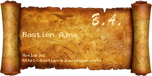 Bastien Ajna névjegykártya